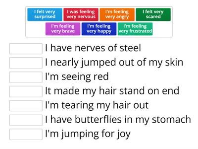 Idioms for strong emotion