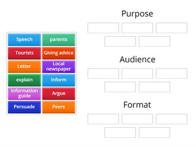 Purpose, Audience and Format