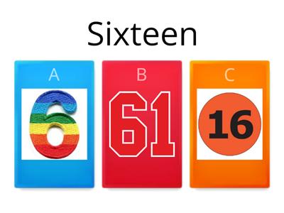  Number names 