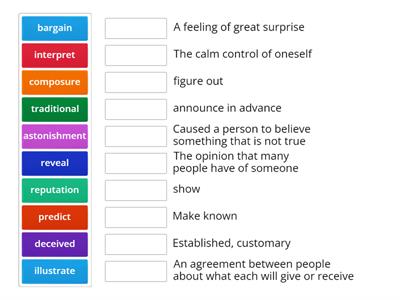 Unit 4: Week 1 Academic and Develop Vocabulary