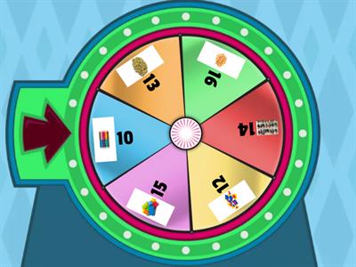 Ruleta de números hasta el 15