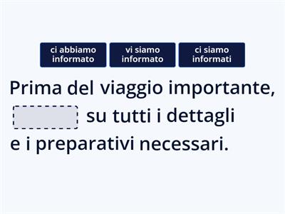 Verbi reciproci nei tempi composti (passato prossimo) 