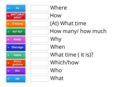 Questions words in Polish