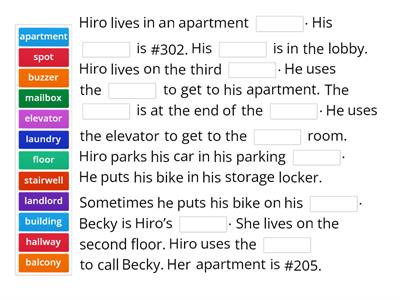 Hiro's apartment