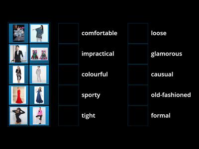 style adjectives - fashion world