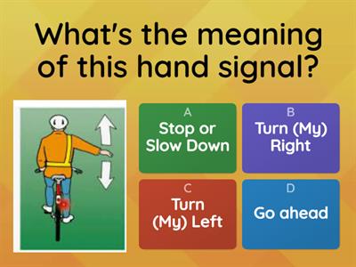 ESOL Bicycle Hand Signals in Ireland