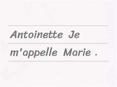 Marie Antoinette!