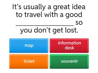 Travel vocabulary