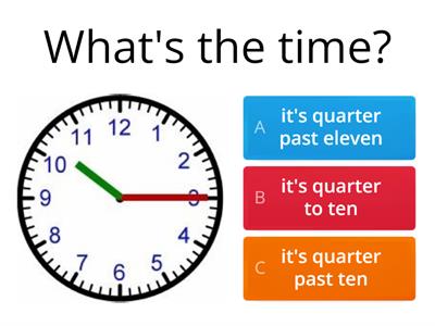  Telling the time 5ºano