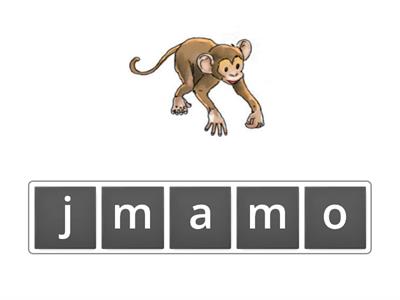 j-ly betűt tartalmazó szavak gyakorlása / állatok