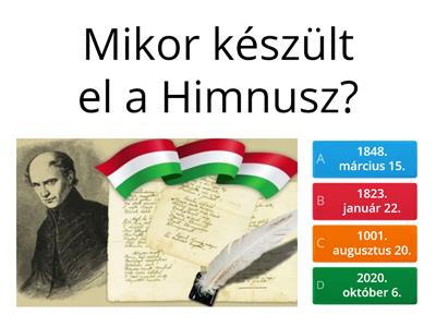A magyar zászló és a magyar himnusz