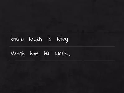 Past 3 Arrange the Cleft sentence “what” in the correct order.