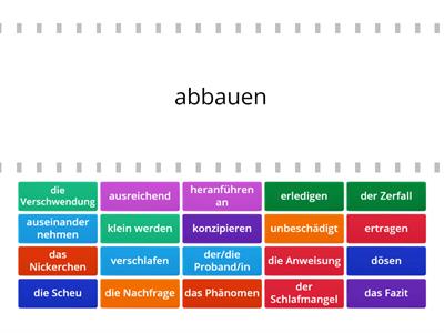 Aspekte B2. Lektion5- Wortschatz