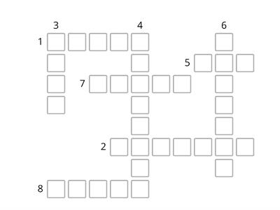 Complete the crossword: أكمل الحروف المتقاطعة