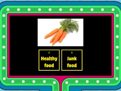 HEALTHY FOOD vs JUNK FOOD