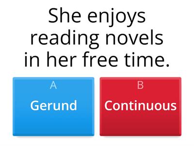 Gerund as Noun vs Present Continuous