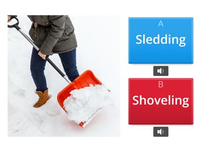 Winter Actions--two answer choices [audio included]