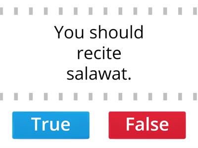 KG 1.4: Reciting Salawat