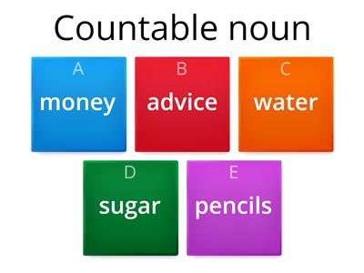 Countable & Uncountable Nouns II