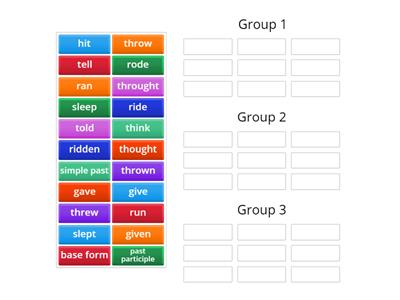 irregular verbs 