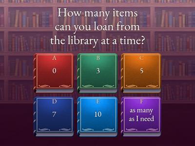 Introduction to the library quiz