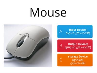  Input and output devices 