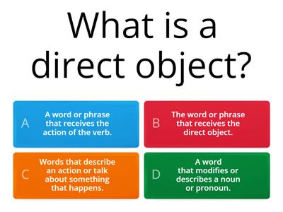 Direct object and indirect object object pronouns - Recursos didácticos
