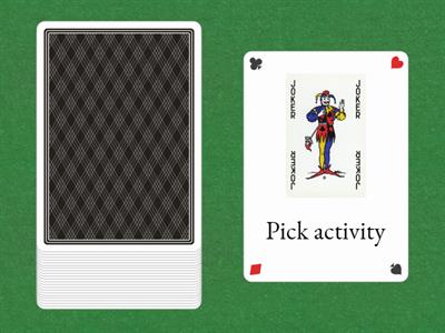  Deck of card fitness