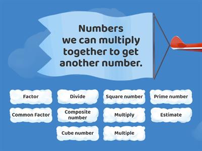 Multiplication and Division vocabulary 