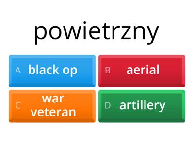 Military vocabulary Różne (miscellaneous)