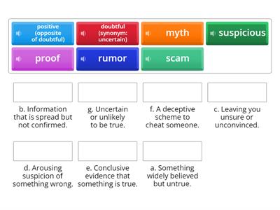 SC3 - Unit 10 Vocabulary 