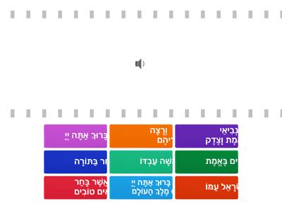  Before Haftorah blessing: Find the Match