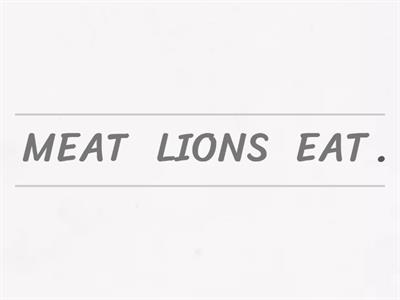 New English Adventure 2 Unit 5 "Lions eat meat"