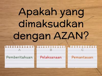 Azan dan Iqamah