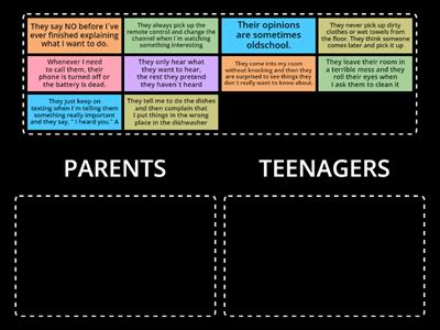 Parents x Teenagers