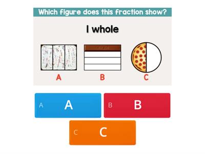 Identifying Fractions (1/2, 1/3, 1/4, whole)