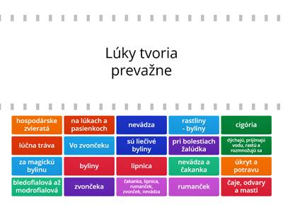 Rastliny spoločenstva lúk - PDA 4