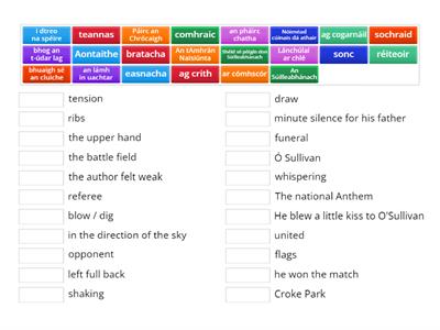 An Cluiche Mór - Eochairfhocail 