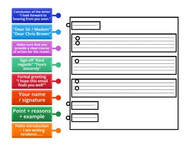 Formal email writing structure