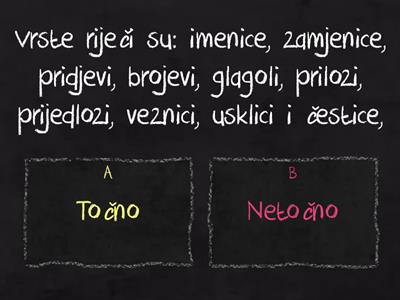 Hrvatski jezik za 7/8 razred (vrste riječi, rečenični dijelovi, imeniči i glagolski dodaci, glasovne promjene, 