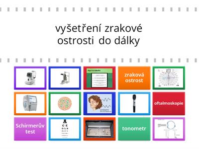 Oftalmologie - vyšetřovací metody