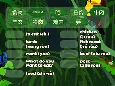 Y3/4 肉 MEATS (WITH PINYIN)