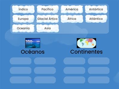 Océanos y continentes 