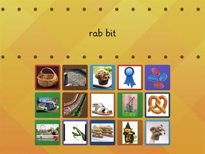 rabbit word-picture match