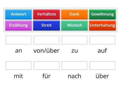 Nomen mit Präpositionen 2