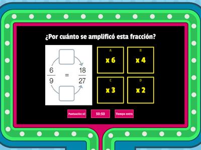 Fracciones equivalentes (Amplificar)