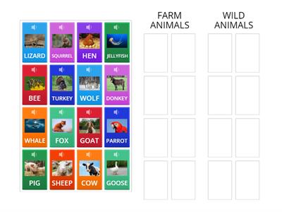 ANIMALS: FARM vs WILD