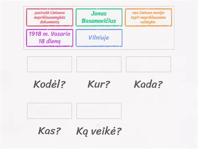 5 Klasė. Surask poras istorijos klausimams.  (2)