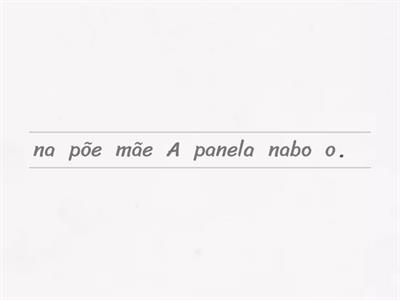 Ordenar frases (letra N)