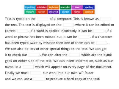 S1B Word Processing: Editing